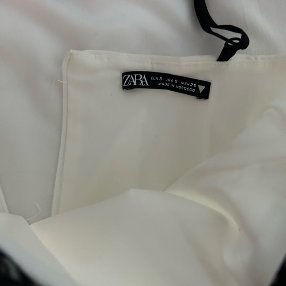 Zara Corset Style Top Black Lace Detail - Picture 2 of 2